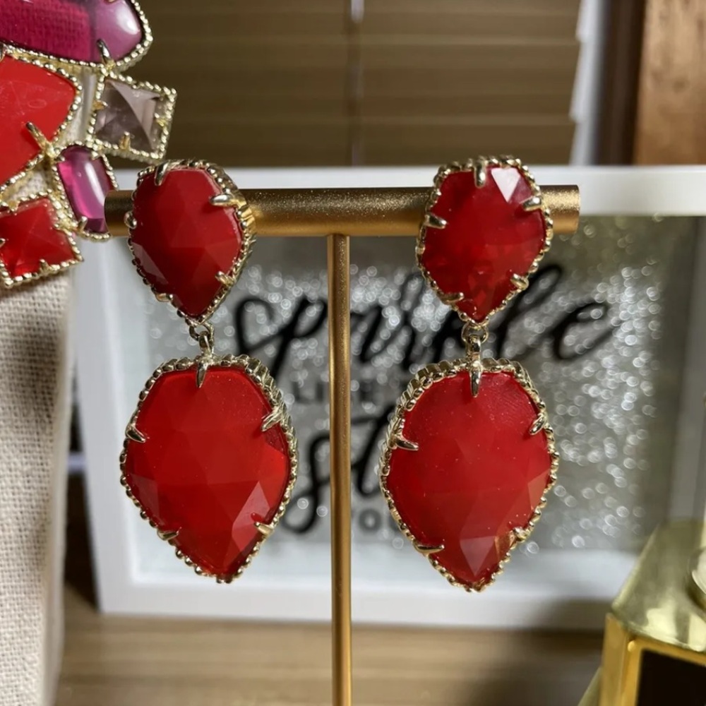 Kendra Scott Melissa selma Statement In Fire Discontinued - Picture 3 of 6